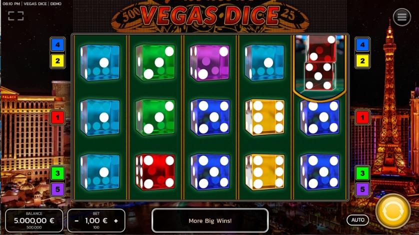 Скриншот слота Dice Vegas 81 от Kajot Games