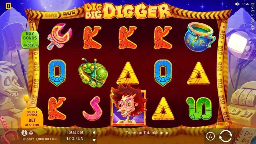 Скриншот слота Dig Dig Digger от BGaming