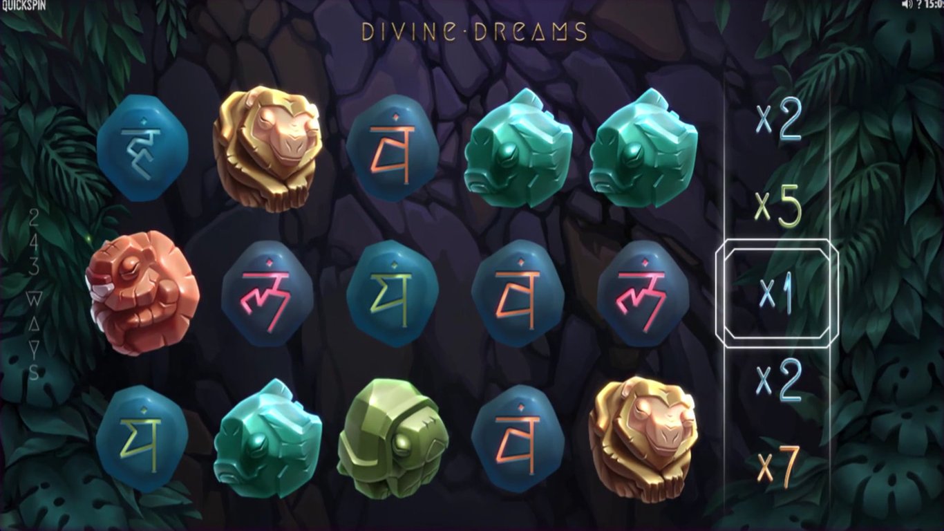 Скриншот слота Divine Dreams от Quickspin