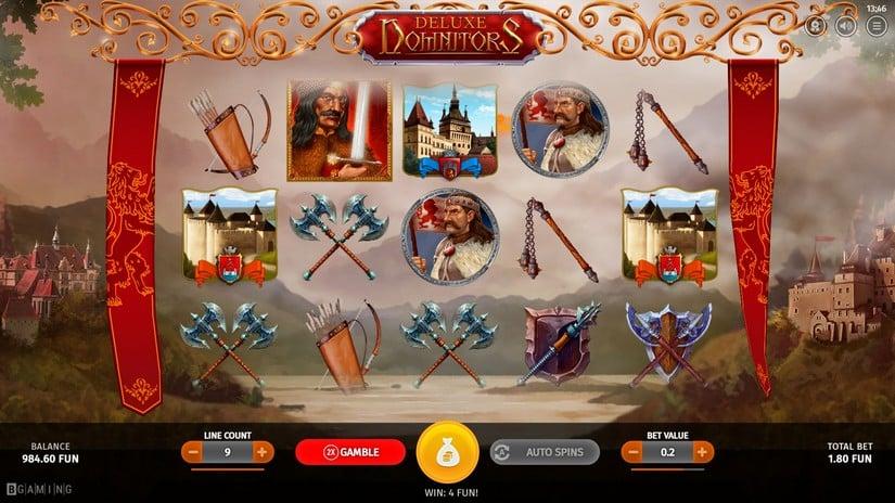 Скриншот слота Domnitors Deluxe от BGaming