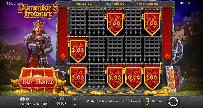 Скриншот слота Domnitor’s Treasure от BGaming