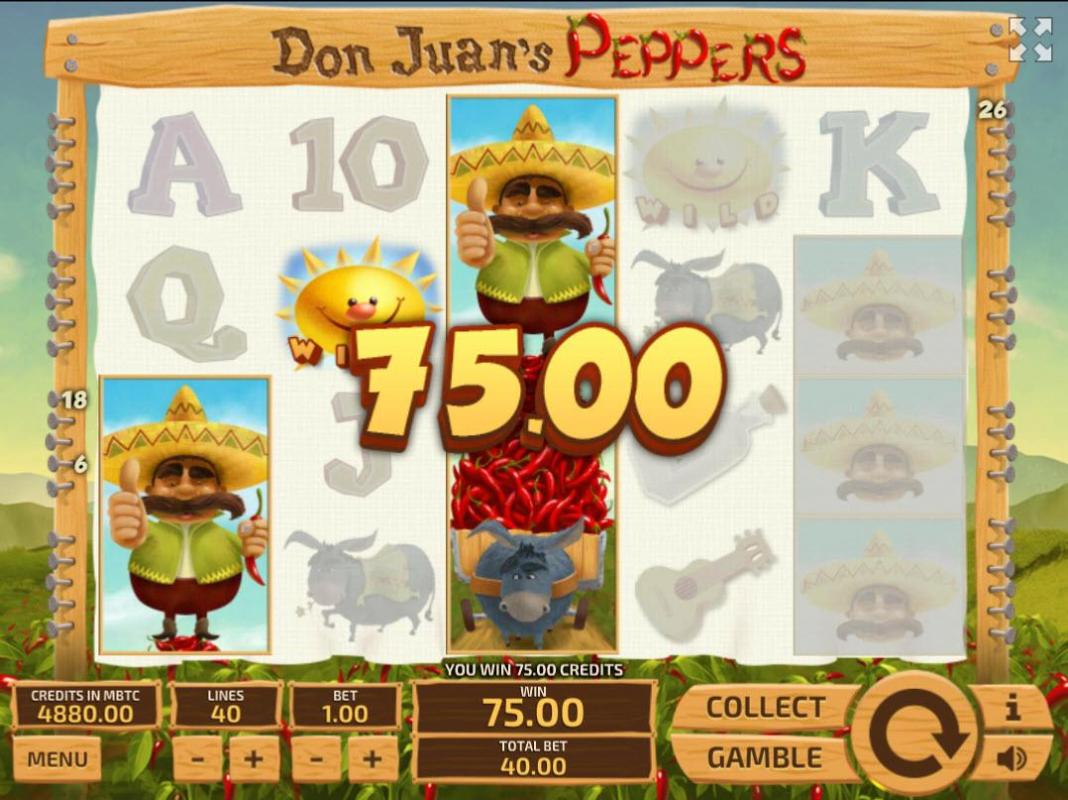 Скриншот слота Don Juan’s Peppers от Tom Horn Gaming
