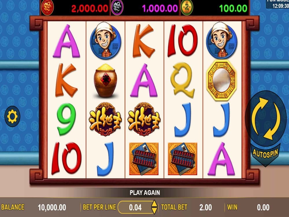 Скриншот слота Dou Di Zhu от Aspect Gaming