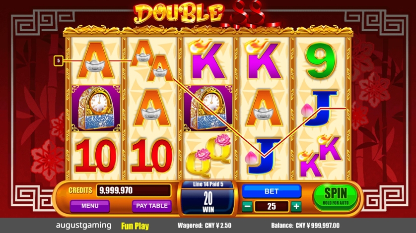 Скриншот слота Double 88 от August Gaming