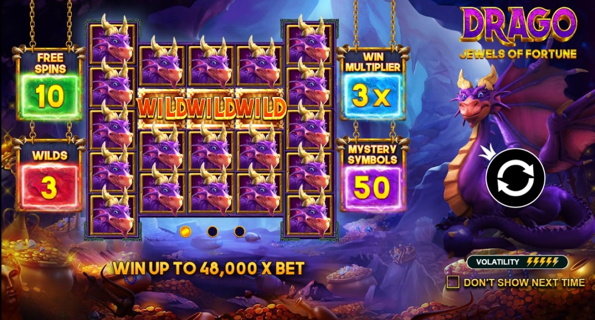 Скриншот слота Drago – Jewels of Fortune от Pragmatic Play