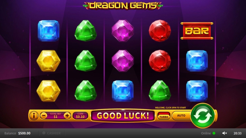 Скриншот слота Dragon Gems от Skywind Group