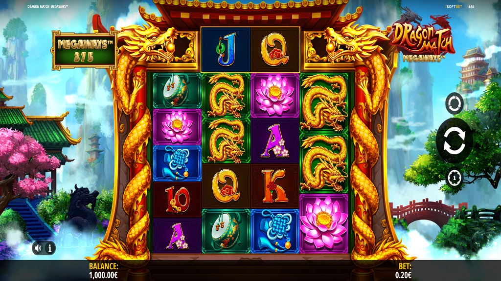 Скриншот слота Dragon Match Megaways от iSoftBet