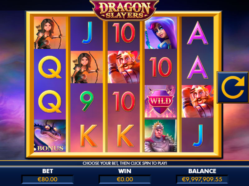 Скриншот слота Dragon Slayers от Lady Luck Games