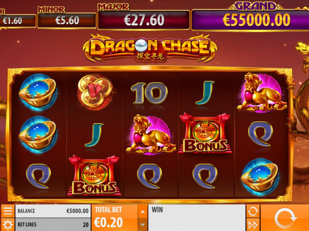 Скриншот слота Dragon Chasers от Superlotto Games