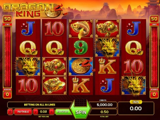 Скриншот слота Dragon King от GameArt