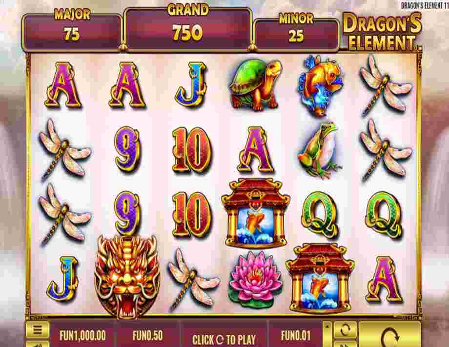 Скриншот слота Dragon’s Element от Platipus