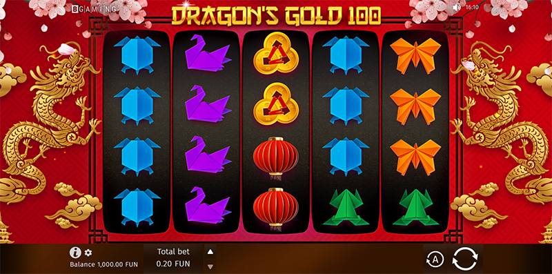 Скриншот слота Dragon’s Gold 100 от BGaming