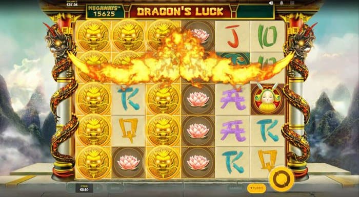 Скриншот слота Dragon’s Luck MegaWays от Red Tiger Gaming