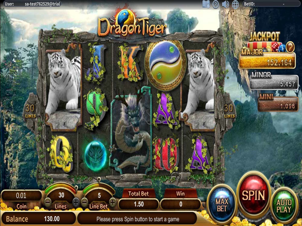 Скриншот слота Dragon Tiger от Pragmatic Play