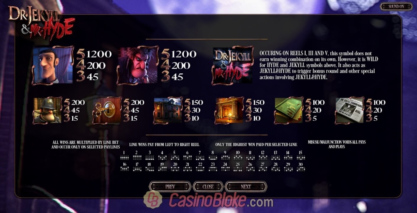 Скриншот слота Обзор игрового автомата Dr.Jekyll and Mr.Hyde от Iron Dog Studio