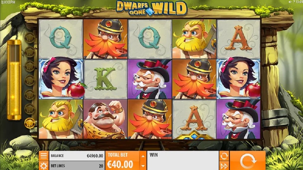 Скриншот слота Dwarfs Gone Wild от Quickspin