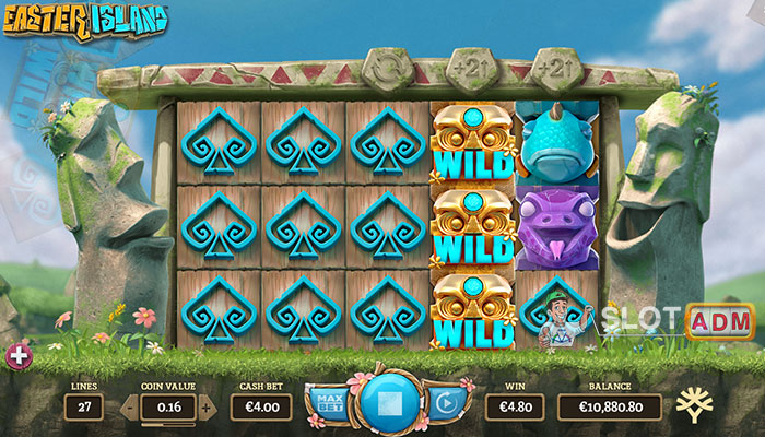 Скриншот слота Easter Island от Yggdrasil Gaming