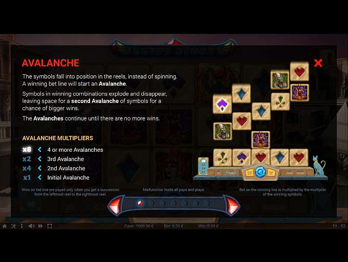 Скриншот слота Egypt Story от Thunderspin