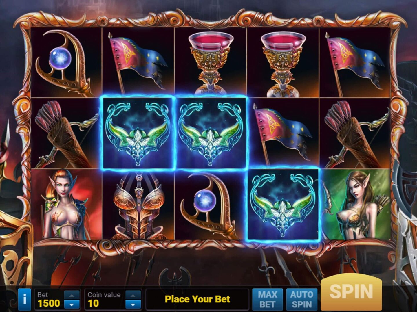 Скриншот слота Elven Princesses от Evoplay Entertainment