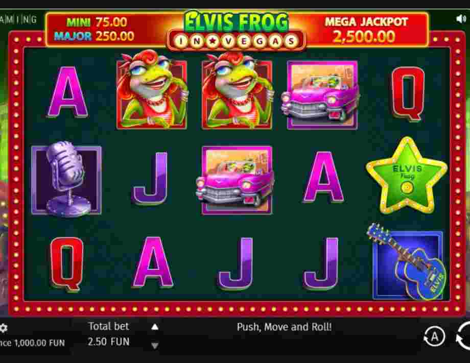 Скриншот слота Elvis Frog in Vegas от BGaming