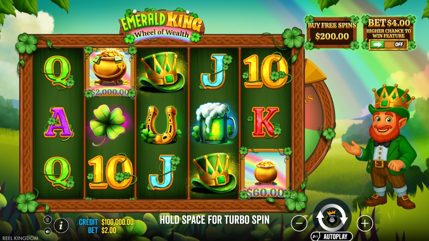 Скриншот слота Игра Emerald King от Pragmatic Play