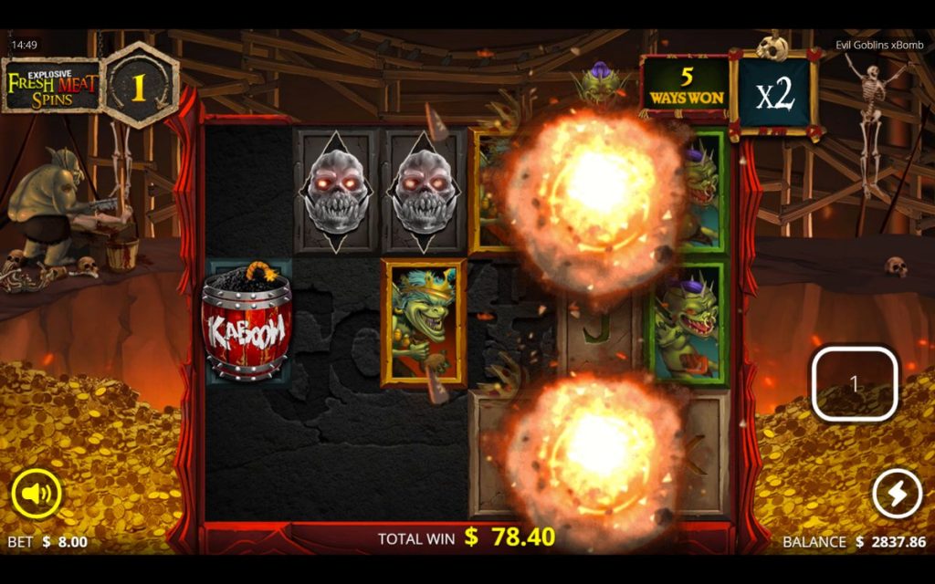 Скриншот слота Evil Goblins от Nolimit City