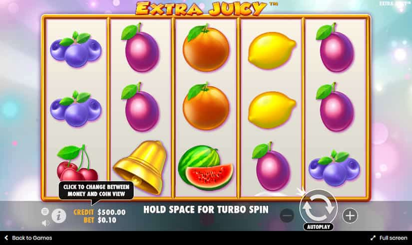 Скриншот слота Extra Juicy от Pragmatic Play
