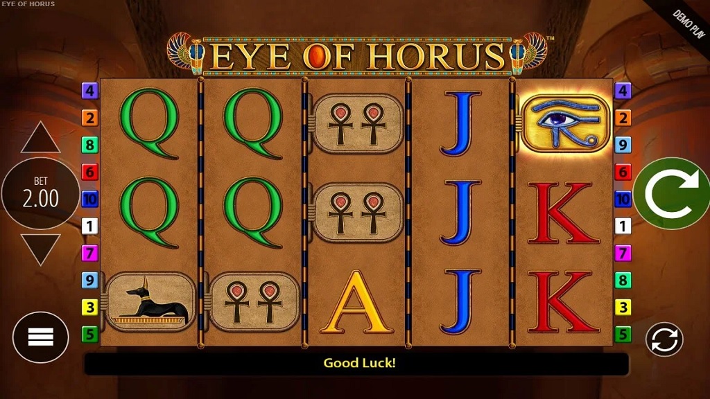 Скриншот слота Eye of Horus от Merkur Gaming