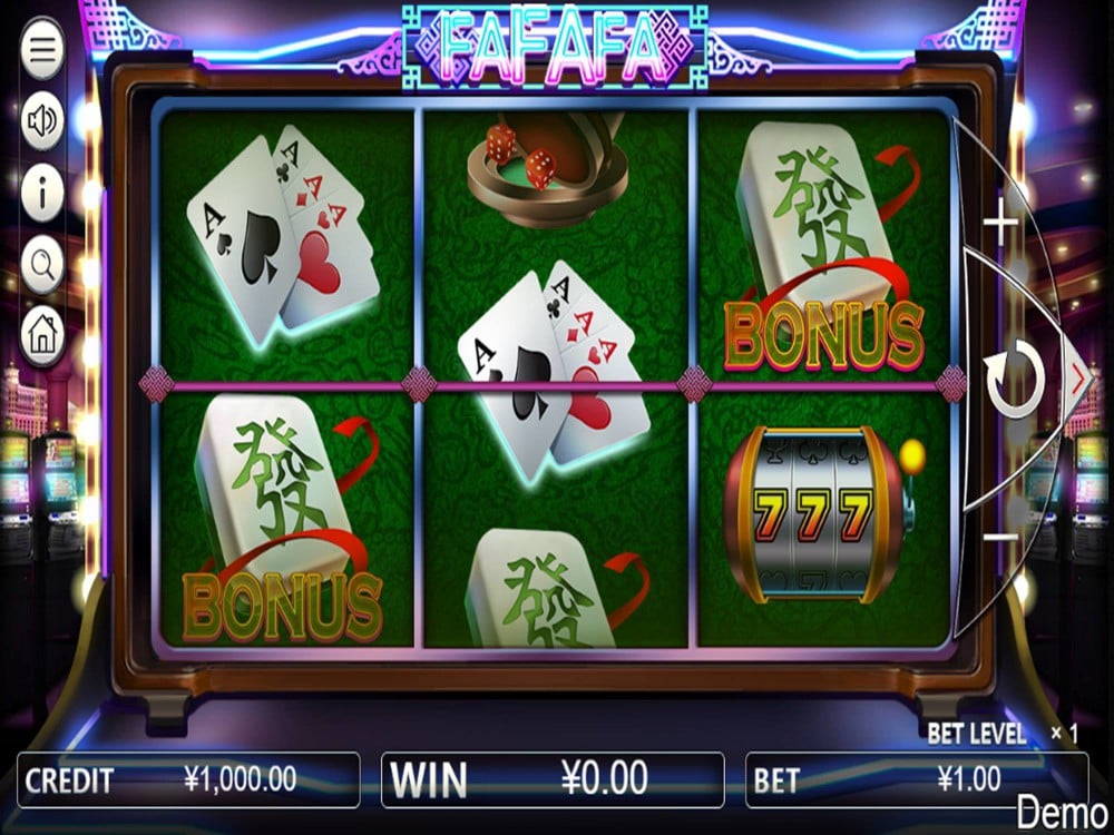 Скриншот слота Fa Fa Fa от Spadegaming