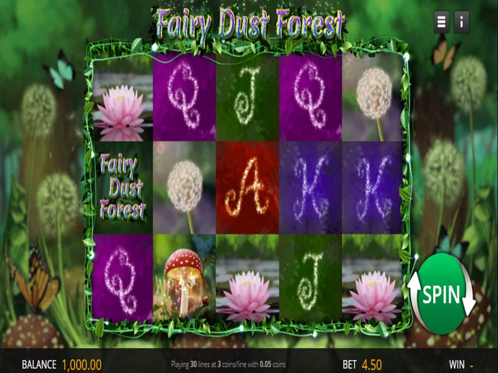 Скриншот слота Fairy Dust Forest от Genii