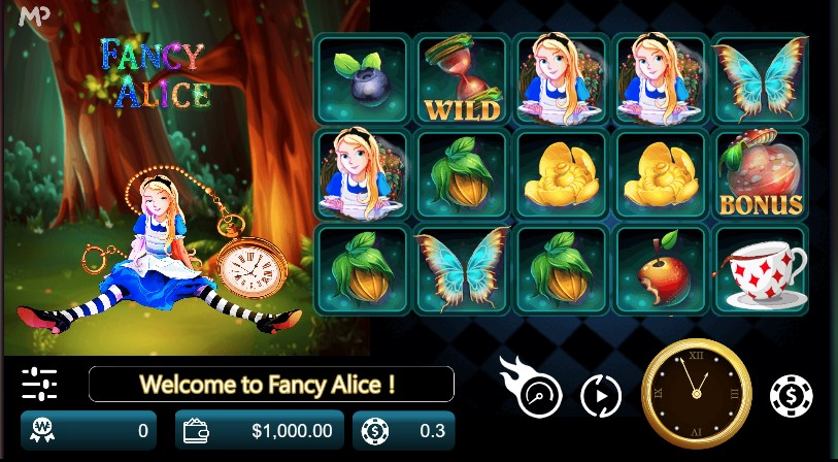 Скриншот слота Fancy Alice от Manna Play
