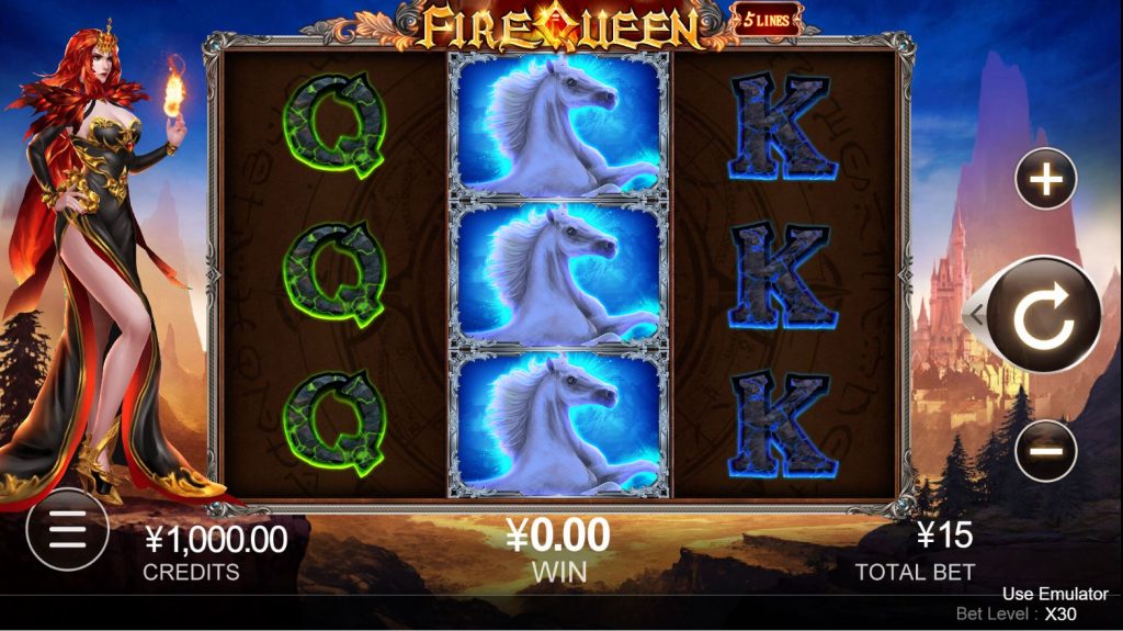 Скриншот слота Fire Queen от WMS