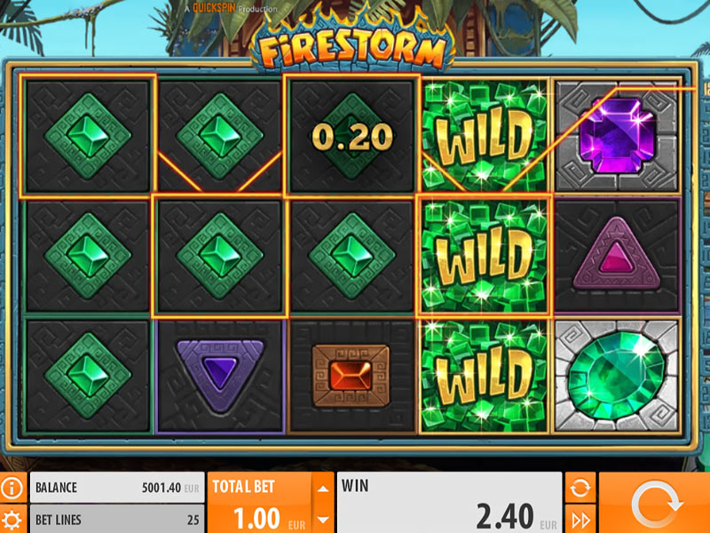 Скриншот слота Firestorm от Quickspin