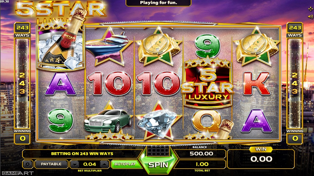 Скриншот слота Five Star от Red Tiger Gaming