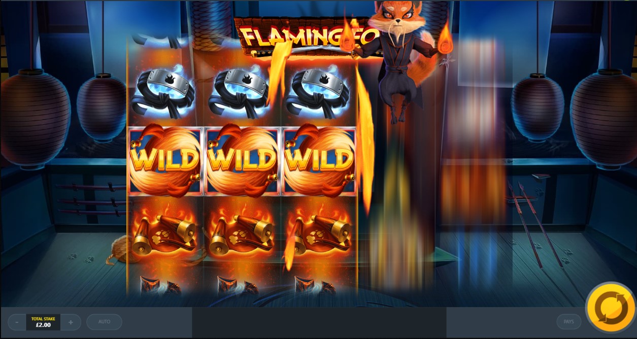 Скриншот слота Flaming Fox от Red Tiger Gaming