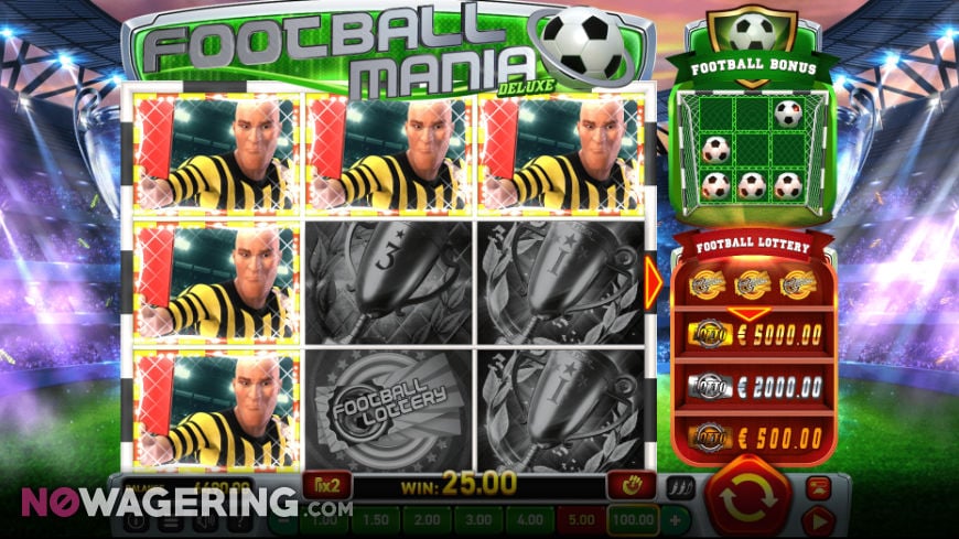 Скриншот слота Football Mania Deluxe от Wazdan