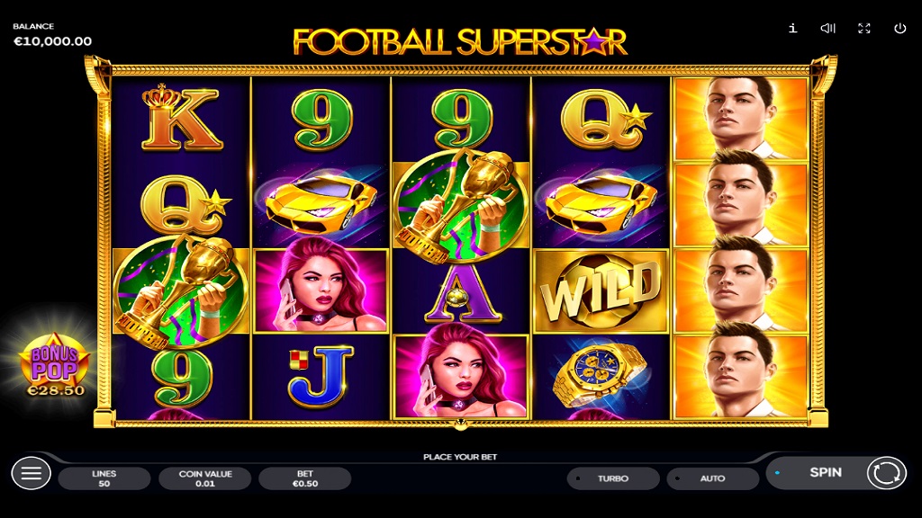 Скриншот слота Football Superstar от Endorphina