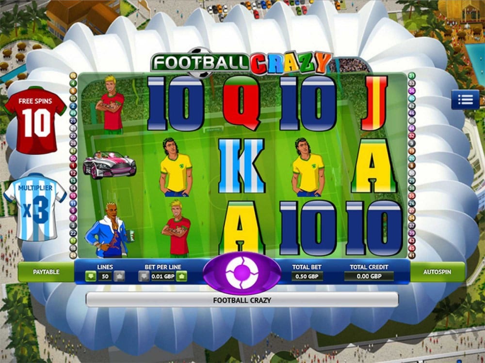 Скриншот слота Football Crazy от The Games Company