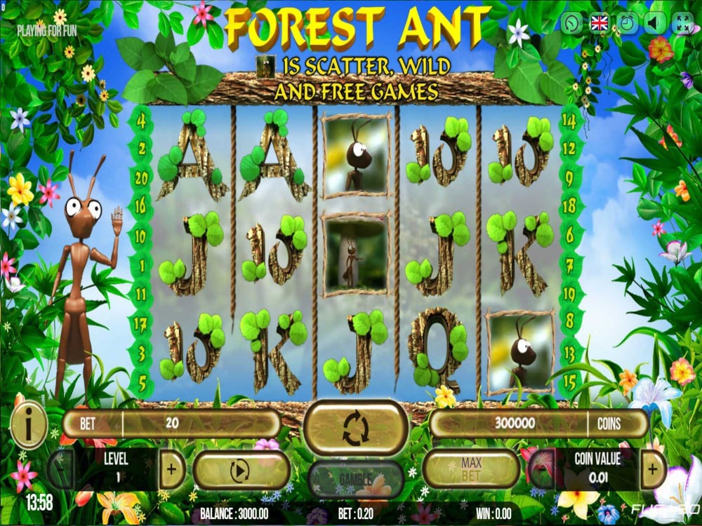 Скриншот слота Forest Ant от Fugaso