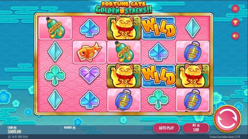 Скриншот слота Fortune Cats от Aspect Gaming