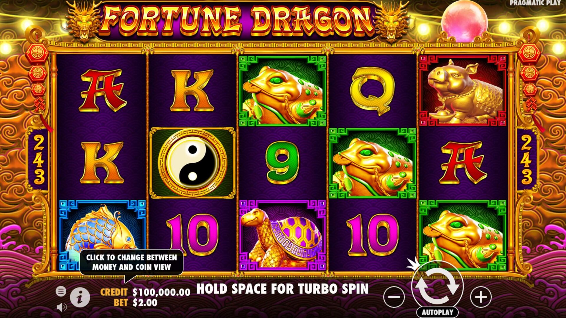 Скриншот слота Fortune Dragon от Amazing Gaming