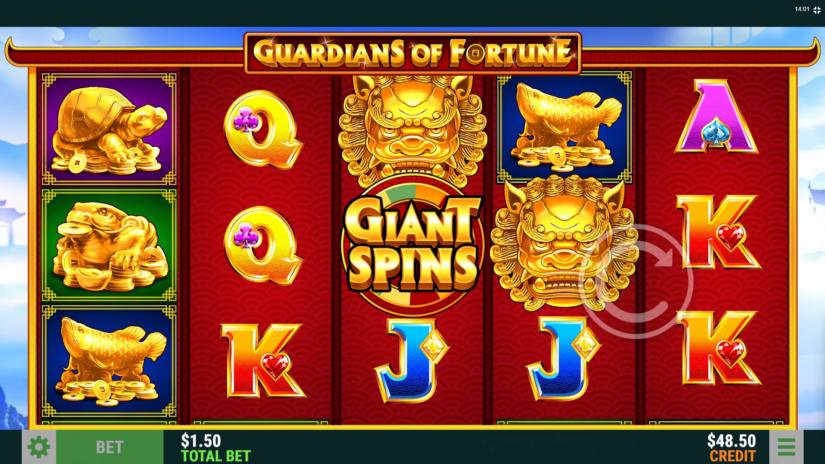Скриншот слота Fortune Guardians от Betixon