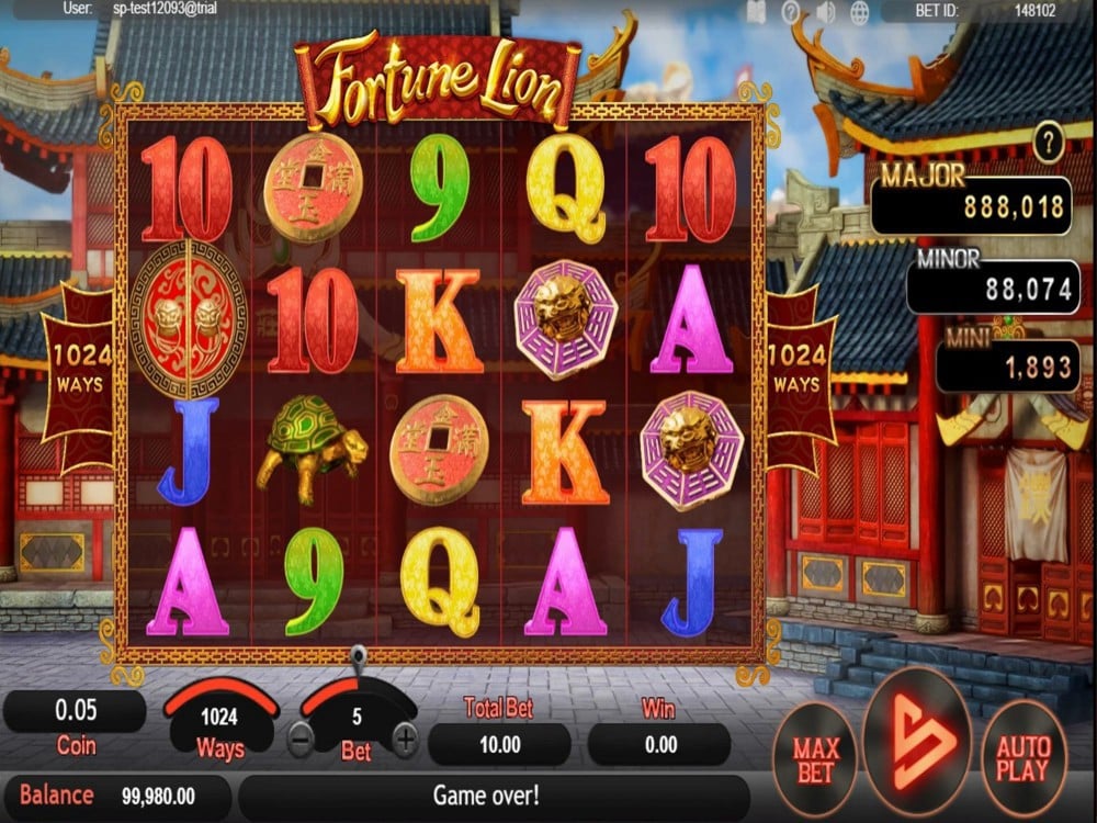 Скриншот слота Fortune Lion от SimplePlay