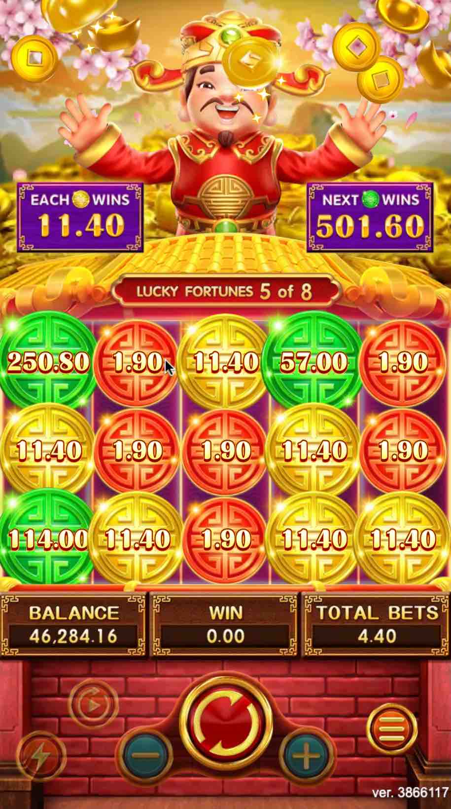 Скриншот слота Fortune Luck от August Gaming