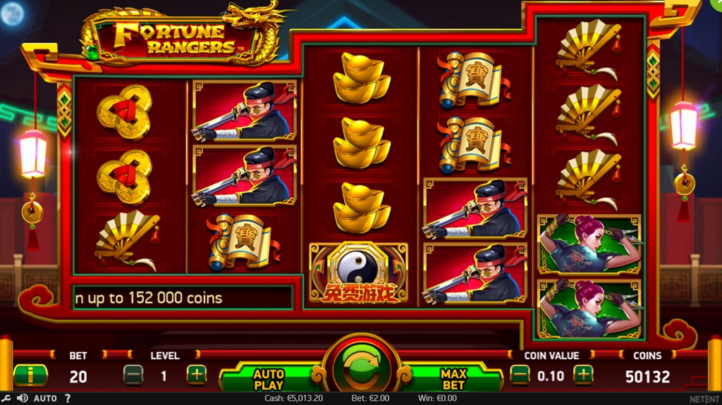 Скриншот слота Fortune Rangers от NetEnt