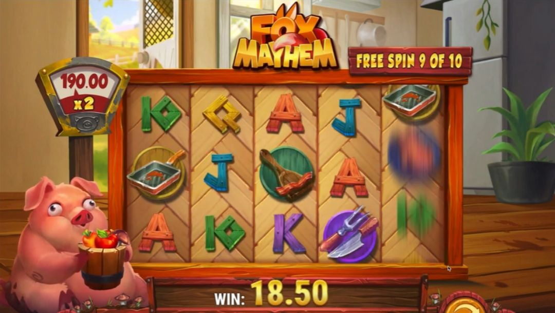 Скриншот слота Fox Mayhem от Play'n GO