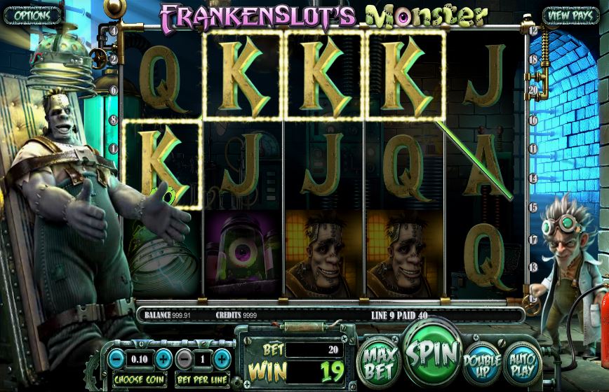 Скриншот слота Frankenslot’s Monster от Betsoft