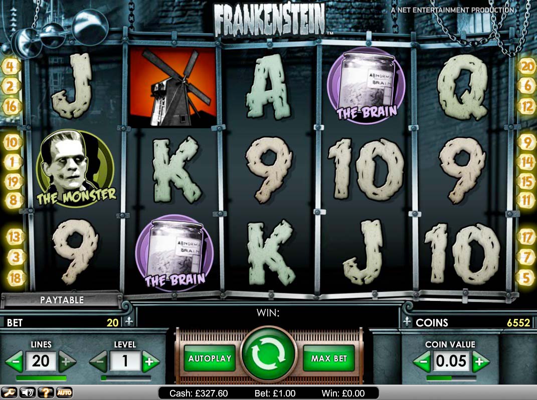 Скриншот слота Frankenstein от KA Gaming