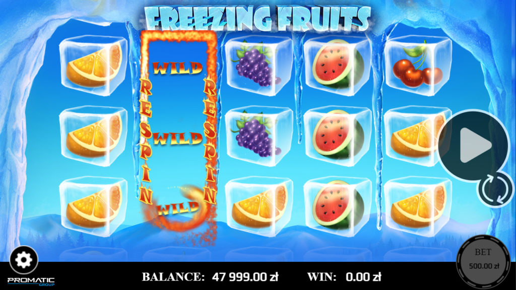 Скриншот слота Freezing Fruits от Promatic