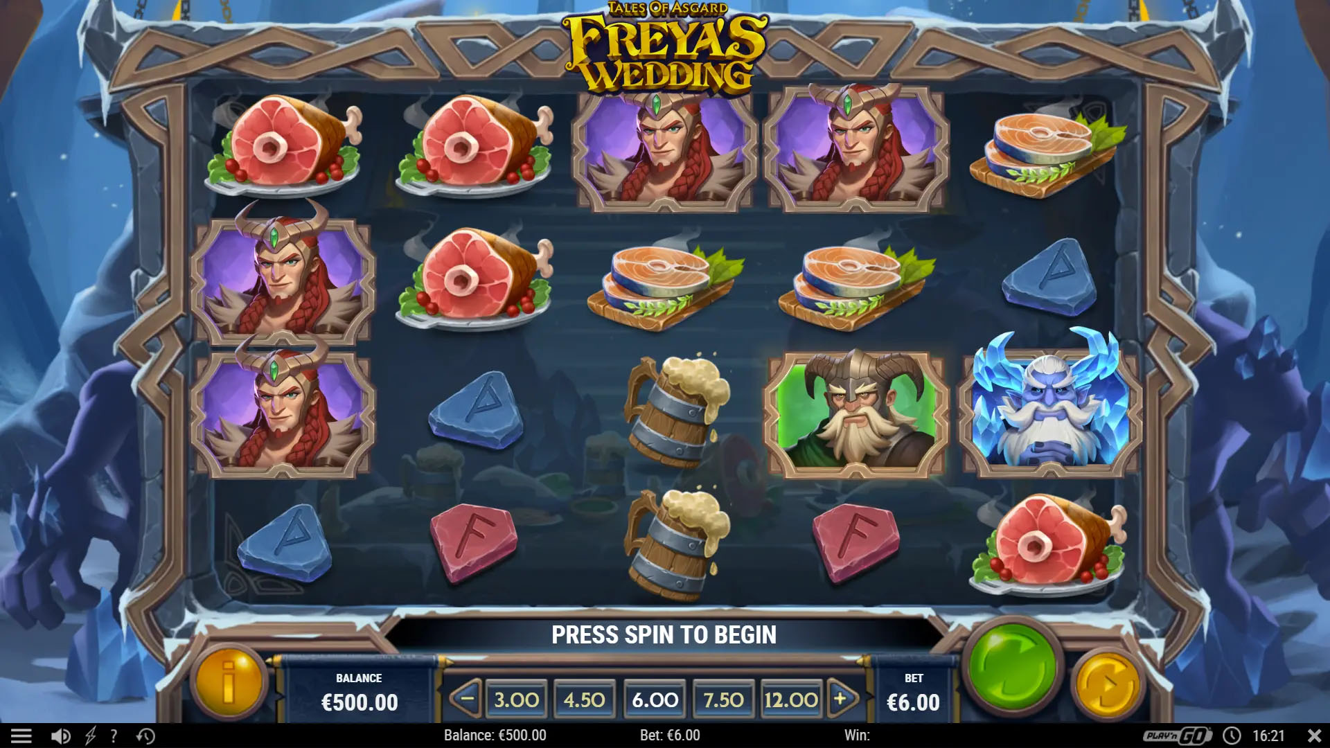 Скриншот слота Freya’s Wedding от Play'n GO